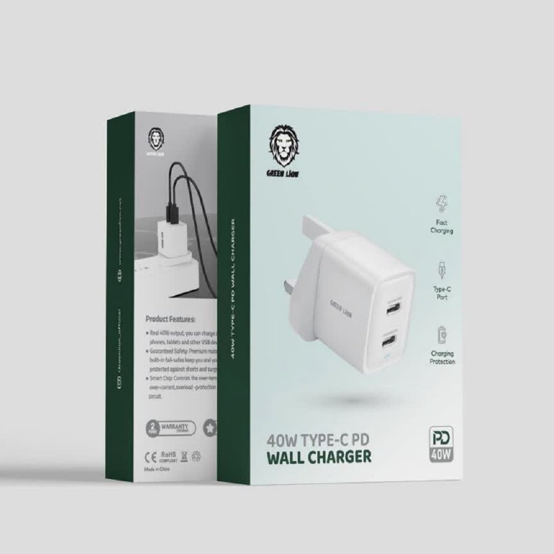 خرید Green 40w type-c PD wall charger