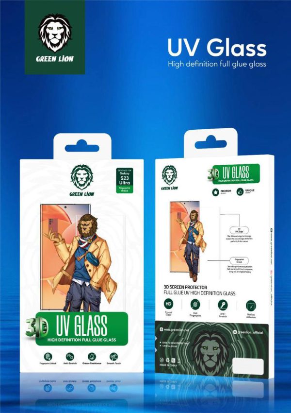 گلس یو وی گلکسی s22/s23 اولترا گرین Green s22/s23 Ultra UV Glass