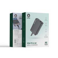 Green 45w PD&QC wall charger