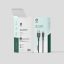 Green USB-A to Micro cable PVC