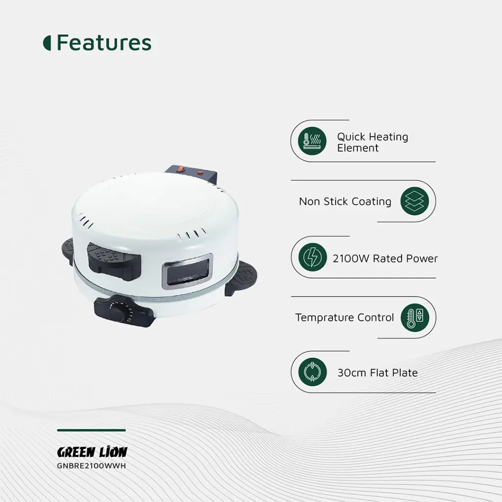 نان پز کلاسیک ۲۱۰۰ وات گرین Green Lion Classic Bread Maker 2100W