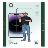 Green 9H Steve HD Glass Protector15/15pro/15plus/15promax