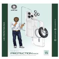 Green 4 In 1 Protection Pack Shock Absorbing & Scratch Protection