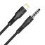 Green AUX To Lightning Braided Cable