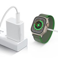 Green Ultra Magnetic Charger Braided Cable (Type-a Interface) for iWatch