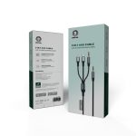 Green 3 In 1 AUX Cable (1.2m)