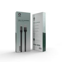 Green usb-a to lightning silicone cable