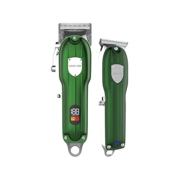 Green 2in1 professional hair trimmer
