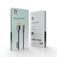 Green usb-a to micro touch cable