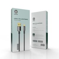 Green usb-a to Lightning touch cable