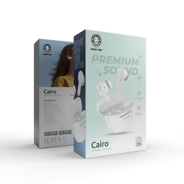 Green cairo wireless earbuds قیمت خرید عمده