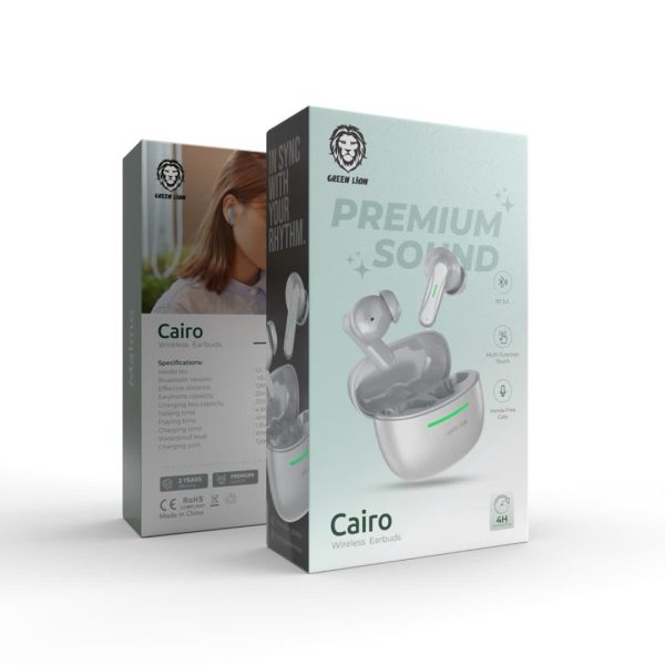 Green cairo wireless earbuds قیمت خرید