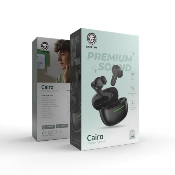Green cairo wireless earbuds