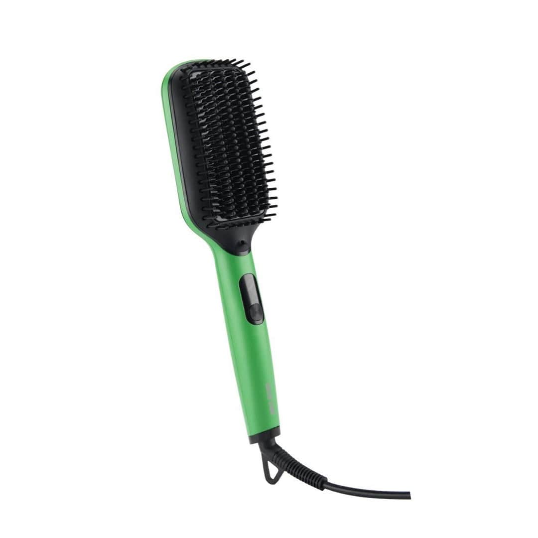 Green hair Straightener Comb