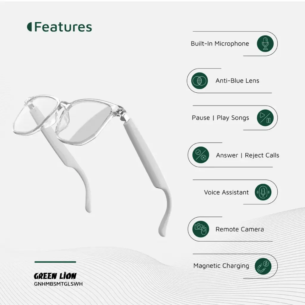 عینک هوشمند هامبورگ گرین Green Hamburg Smart Glasses