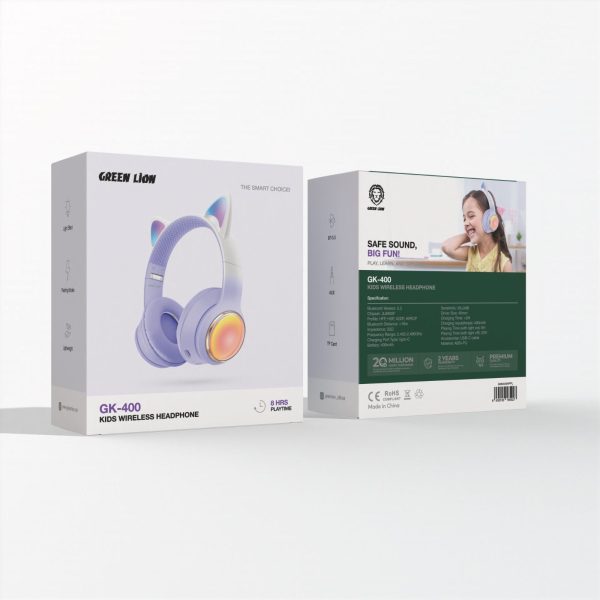 هدفون بی سیم کودکان جی کی 400 گرین لاین Green GK-400 Kids Wireless Headphone