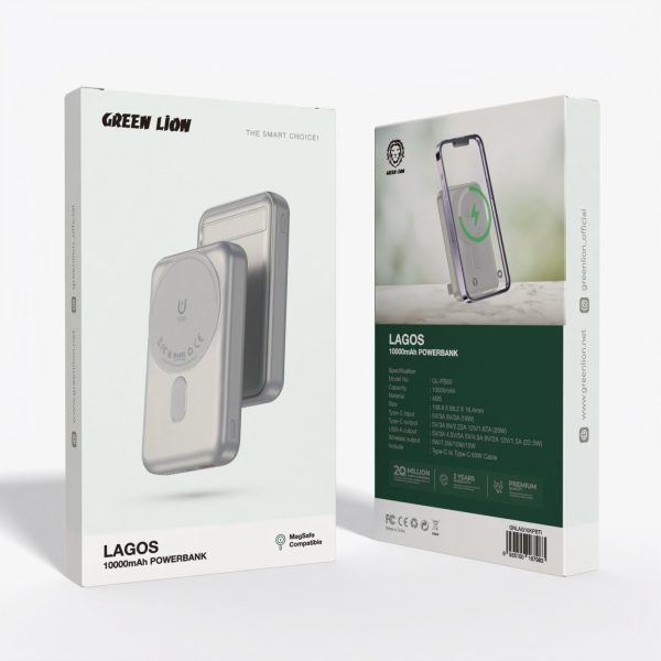 Green LAGOS 10000mAh PowerBank