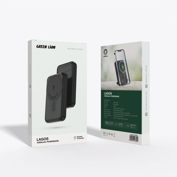 پاوربانک لاگوس گرین Green LAGOS 10000mAh PowerBank