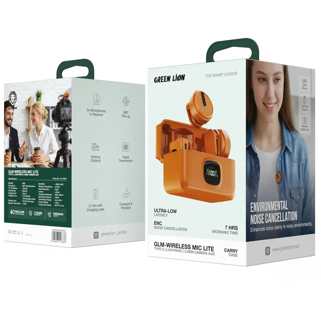 میکروفون بی سیم جی ال ام لایت گرین Green Lion GLM-Wireless Mic Lite