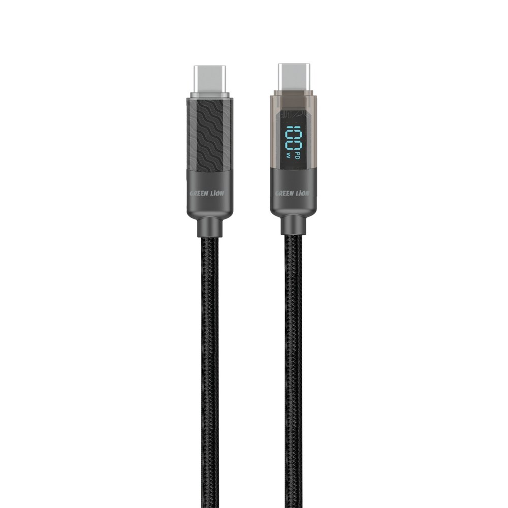 کابل شارژ نمایشگر دیجیتال تایپ سی به تایپ سی گرین Green Digital Display Cable USB-C TO USB-C