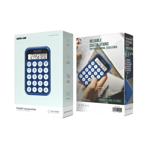 Green Pocket Calculator 10 Digits