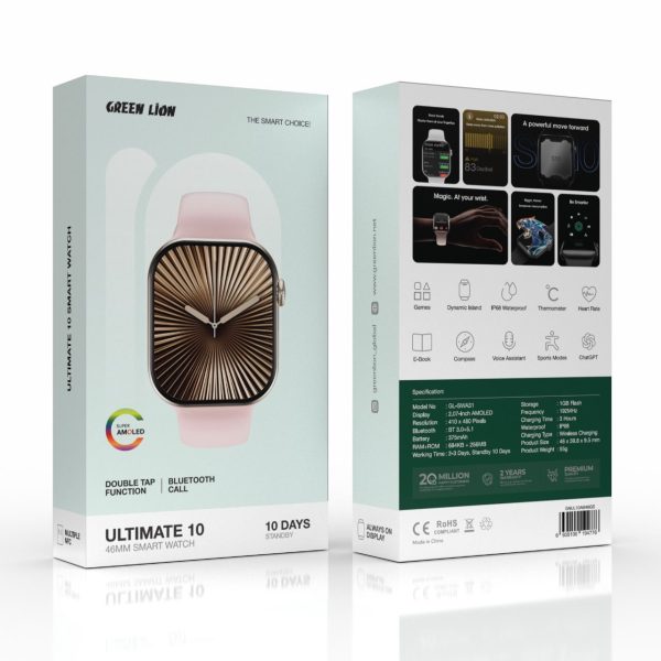 Green Ultimate 10 42mm Smart Watch