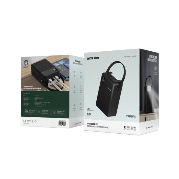 Green Thunder 80 (80000)mAh PowerBank