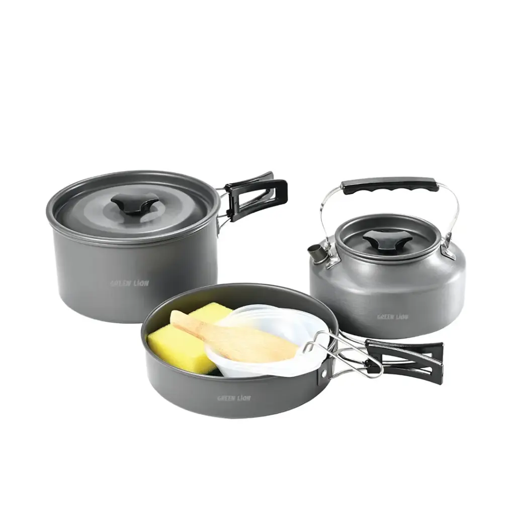 ظروف کمپینگ 7در1 گرین Green 7IN1 Camping Cookware