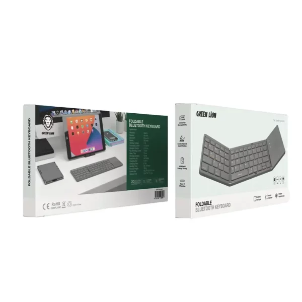 Green Foldable Bluetooth Keyboard