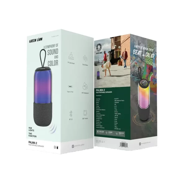 Green Palma 2 RGB Portable Speaker