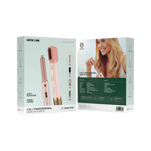 دستگاه حالت دهنده مو 5در1 سری 2 گرین Green 5iN1 Professional Hair Styler 2