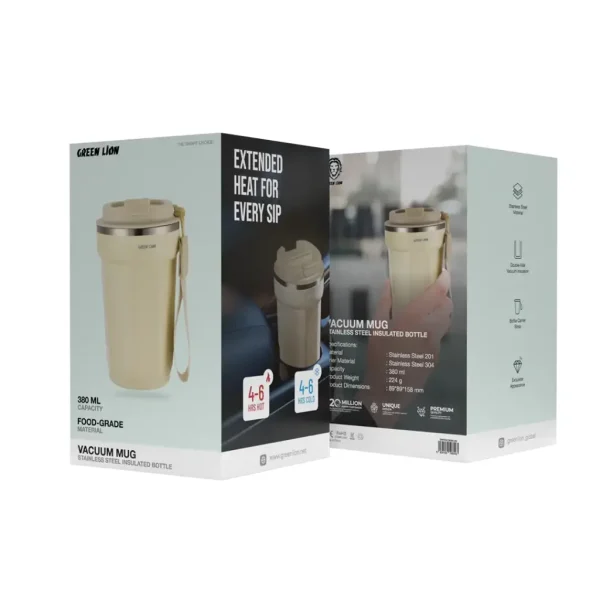 ماگ وکیوم ۳۸۰ میلی‌لیتری گرین Green Lion Vacuum Mug
