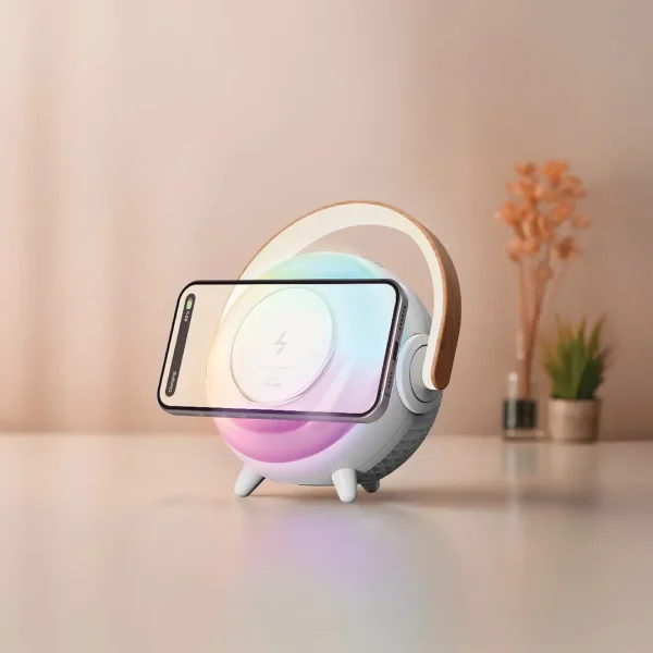 Green Uranus Bluetooth Speaker with Table Lamp