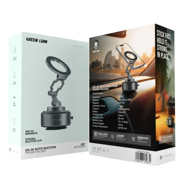 Green Lion GX-30 Auto Suction Phone Holder