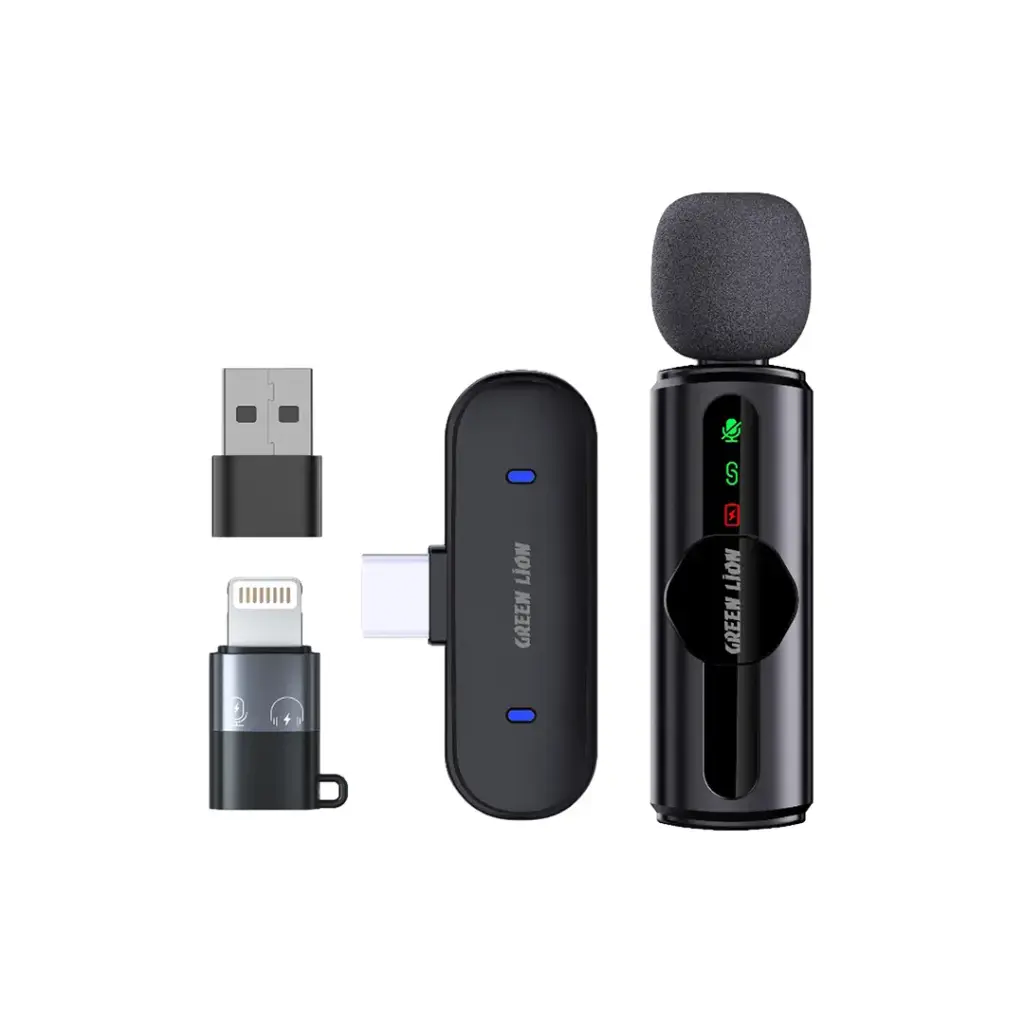 میکروفون حذف نویز3 در1 GM-75X گرین Green Lion GM-75X Microphone 3 In 1