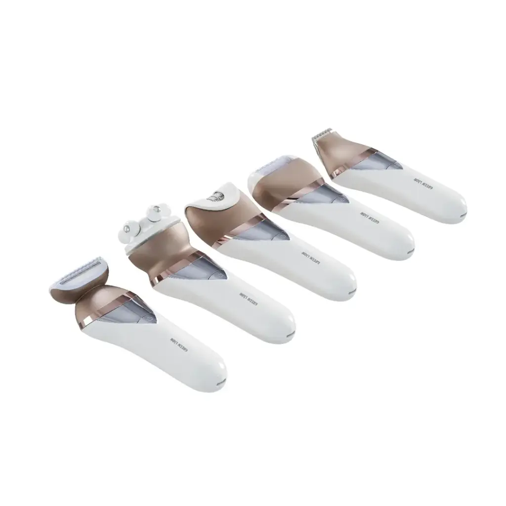 IMG_7721 کیت اپیلاتور بیسیم ۵ در 1 گرین Green 5 in 1 Cordless Epilator Kit