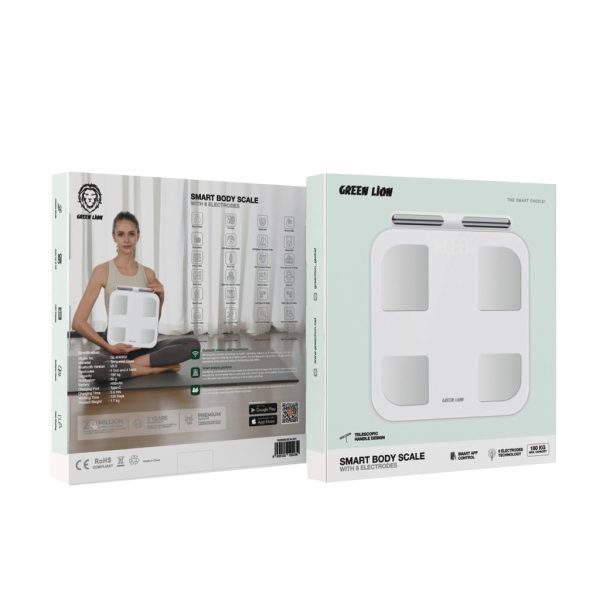 ترازو هوشمند بدن گرین Green Lion Smart Body Scale with 8 Electrodes