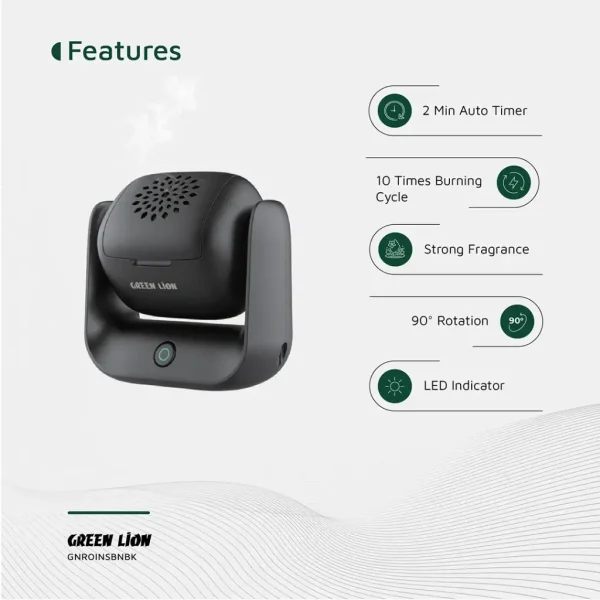 بخورسوز چرخشی گرین Green Rotatable Incense Burner