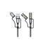 Green 6 in1 Cable Charging, Led Light, Ignition