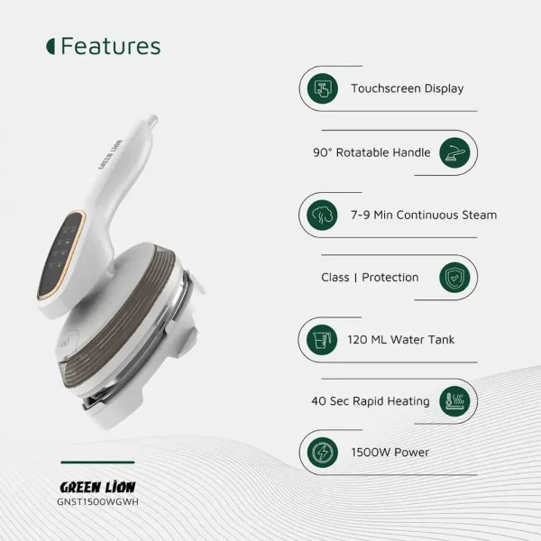 Green Lion Steam Glide Garment Steamer