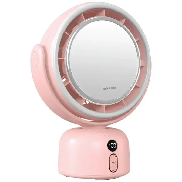 آینه آرایش فن دار گرین Green Makeup Mirror Fan