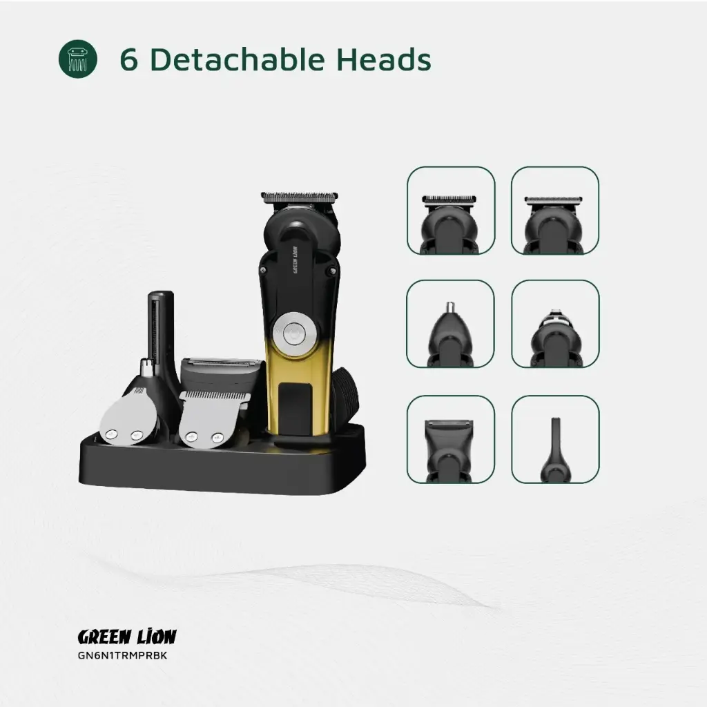 کیت اصلاح موی 6 در 1 تریم پرو گرین Green 6 in 1 Trim Pro Grooming Kit