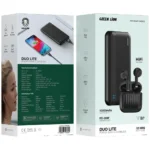 Green Lion Duo Lite Power Bank & Earbuds