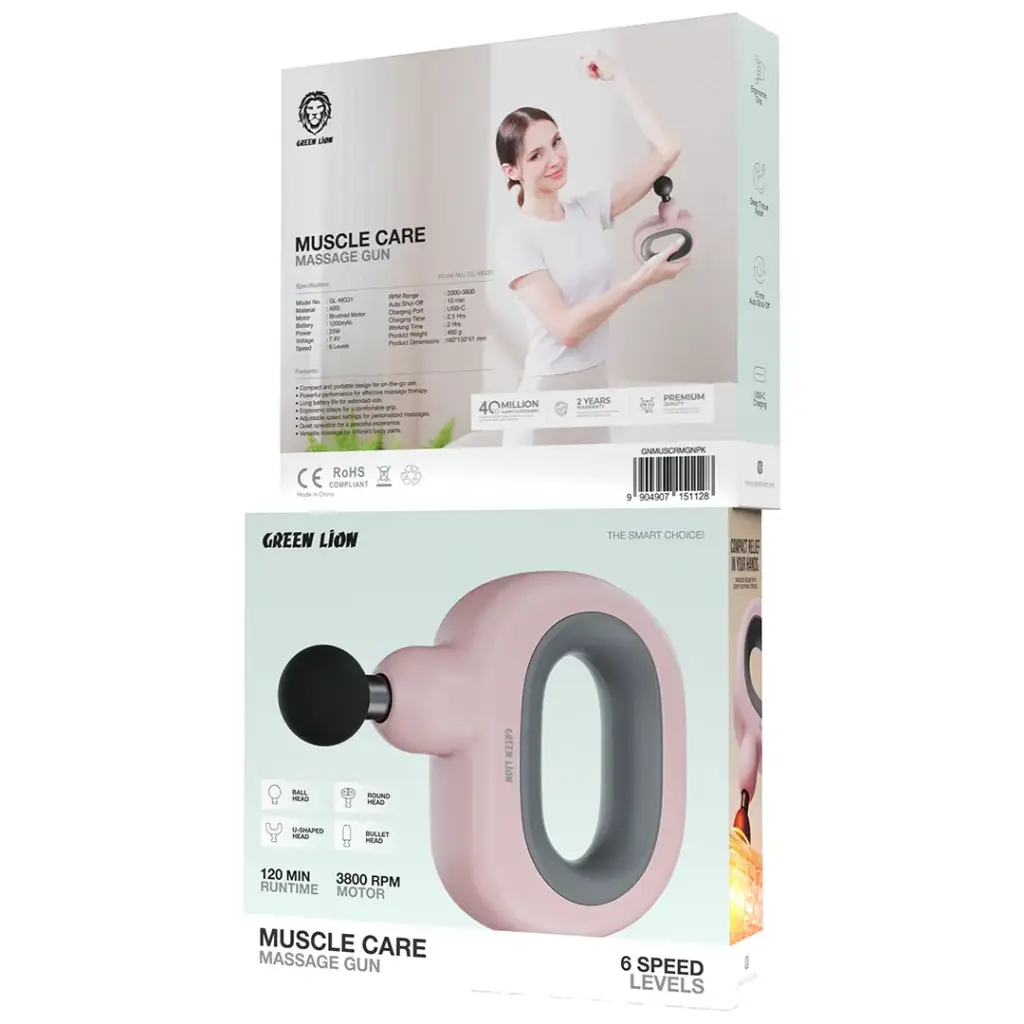 ماساژور تفنگی مراقبت از عضلات گرین Green Muscle Care Massage Gun