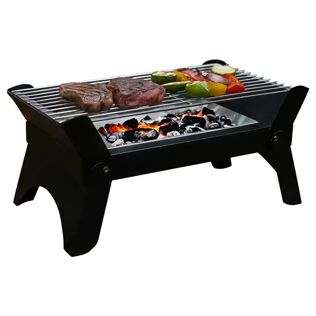 Green Qudra Foldable BBQ Grill