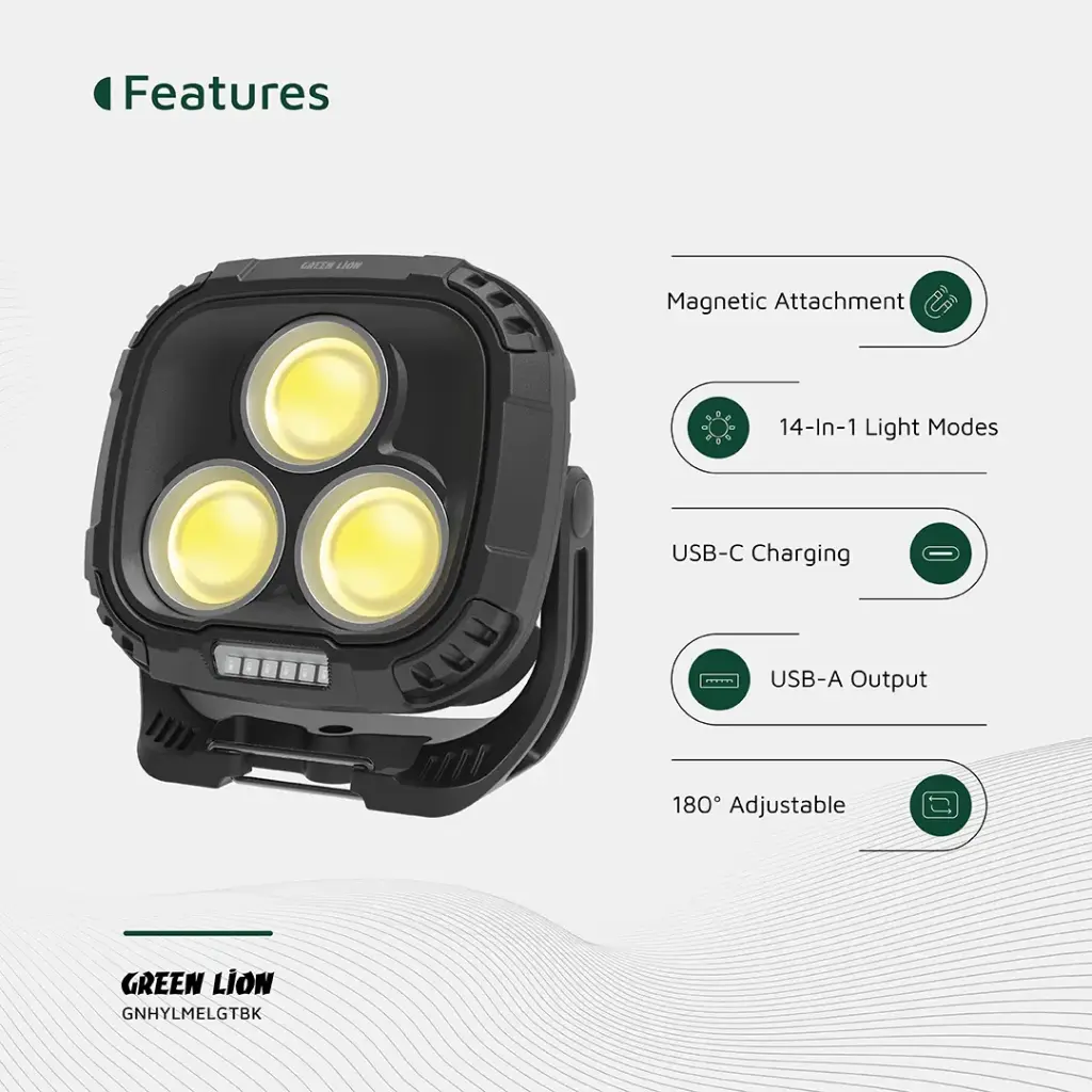 چراغ کار هایپر لوم گرین Green Hyper Lume Working Light 1000lm