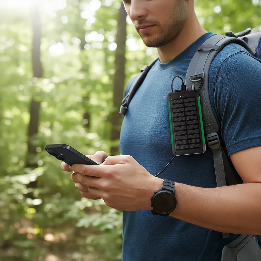 پاور بانک خورشیدی ۱۰۰۰۰ میلی‌آمپر ترکس