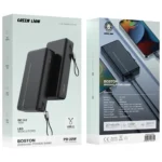 پاوربانک بوستون 20000 میلی آمپر گرین Green Lion Bostone 20000mAh PowerBank PD 20W