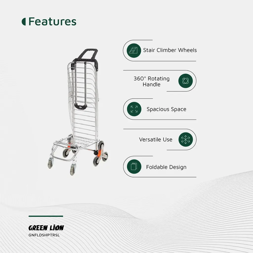 Green Lion Shopping Trolley