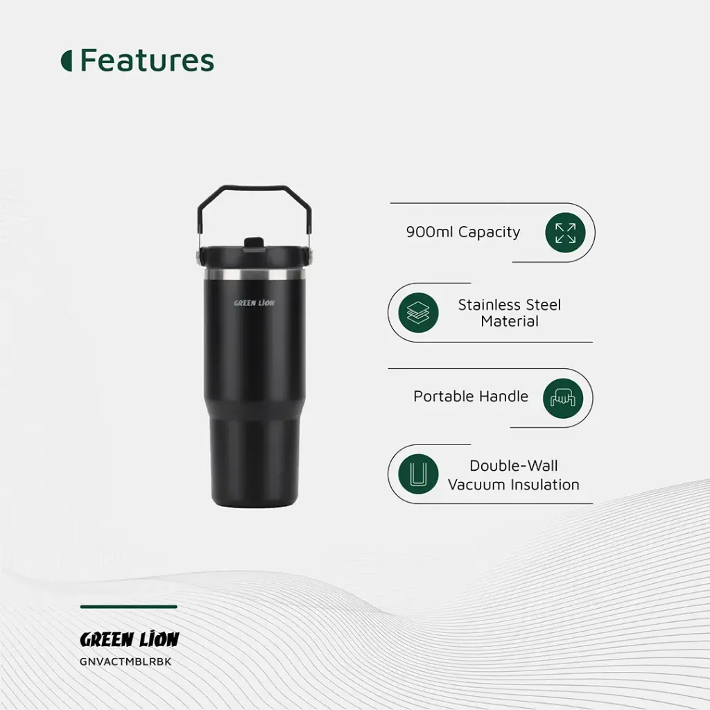 بطری وکیوم تیبلر 900 میلی لیتر گرین Green Lion Vacuum Tumbler 900ML Bottle